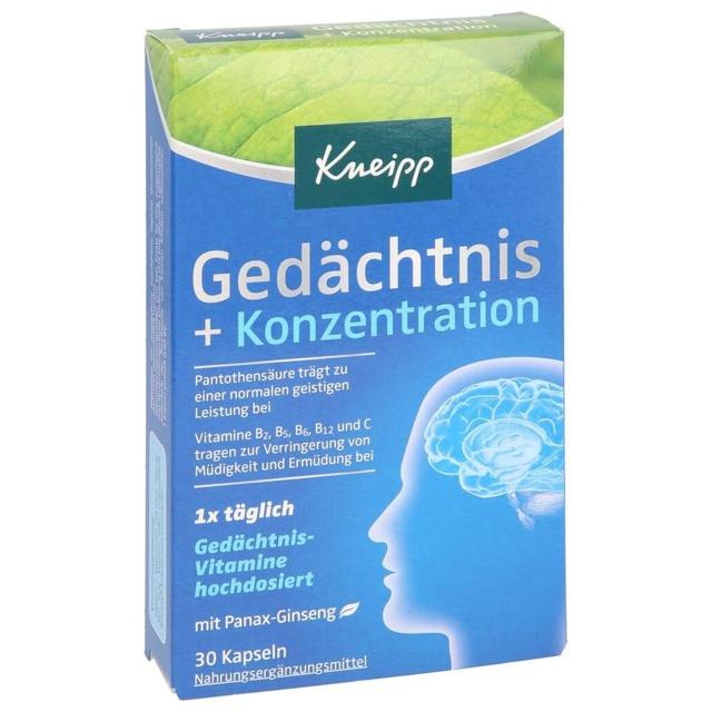 KNEIPP Gedächtnis+Konzentration Kapseln product image