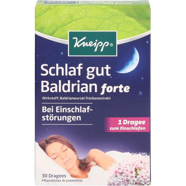 Kneipp Schlaf gut Baldrian forte überzogene Tabletten, 30 St Überzogene Tabletten product image