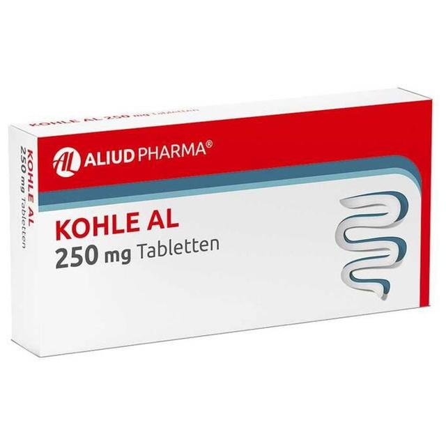 KOHLE AL 250 mg Tabletten, 20 St Tabletten product image
