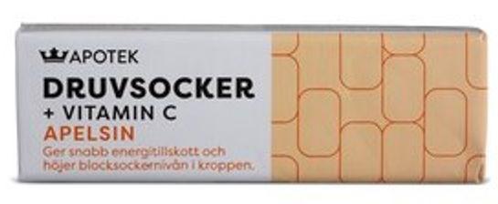 Kronans Apotek Druvsocker + Vitamin C Apelsin Druvsockertabletter, 14 st product image