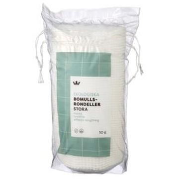 Kronans Apotek Ekologiska Bomullsrondeller Stora Bomullsrondeller, 50 st product image