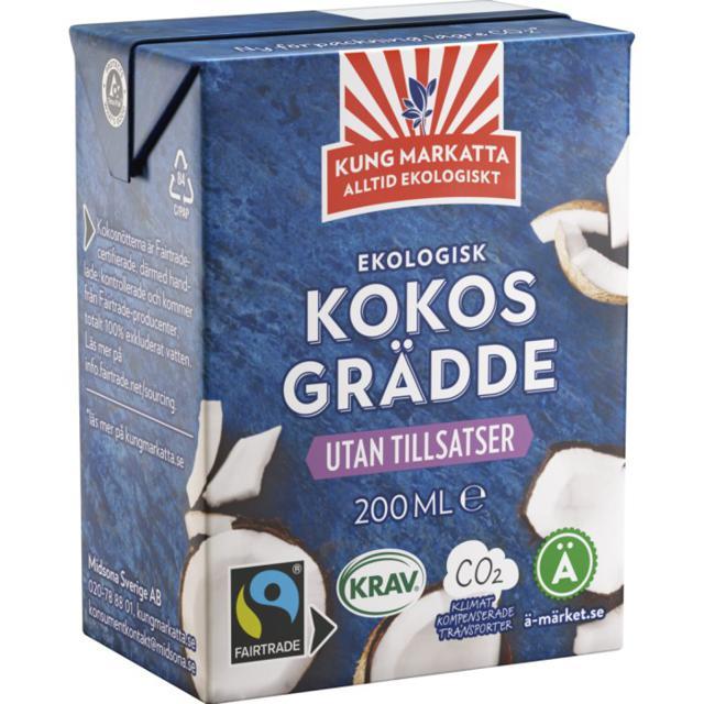 Kung Markatta Kokosgrädde 200 ml KRAV Fairtrade product image