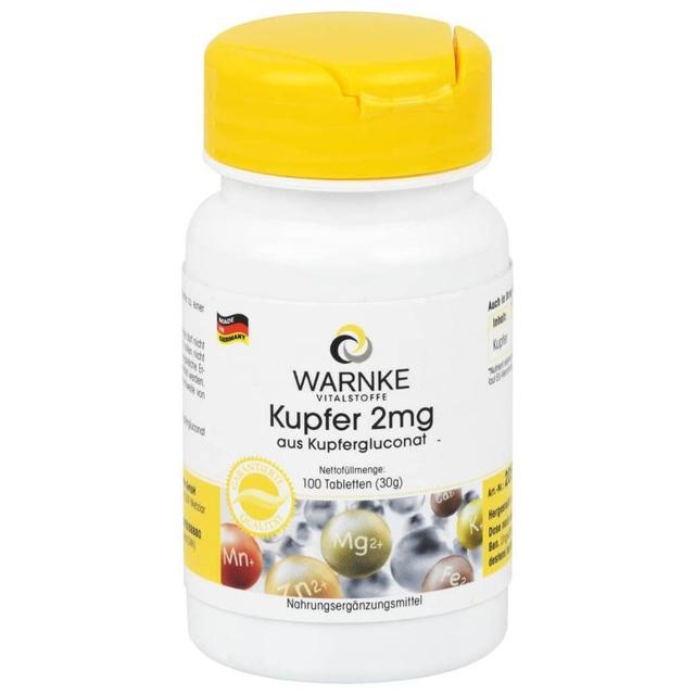 Kupfer 2 mg Aus Kupfergluconat Tabletten 100 St Tabletten product image