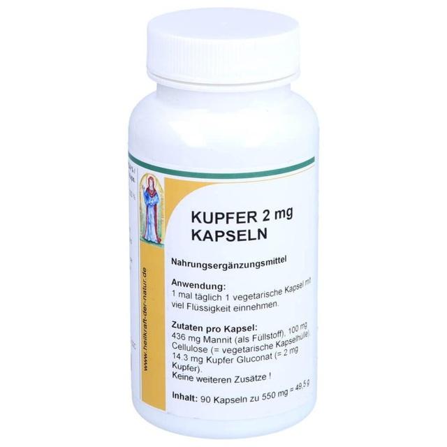 KUPFER 2 mg Gluconat Kapseln product image