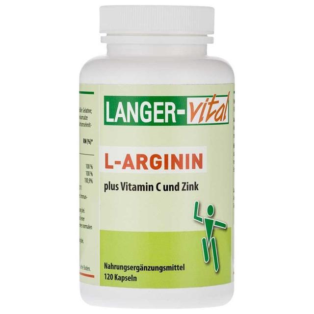 L-Arginin Kapseln plus Vitamin C und Zink, 120 St Kapseln product image