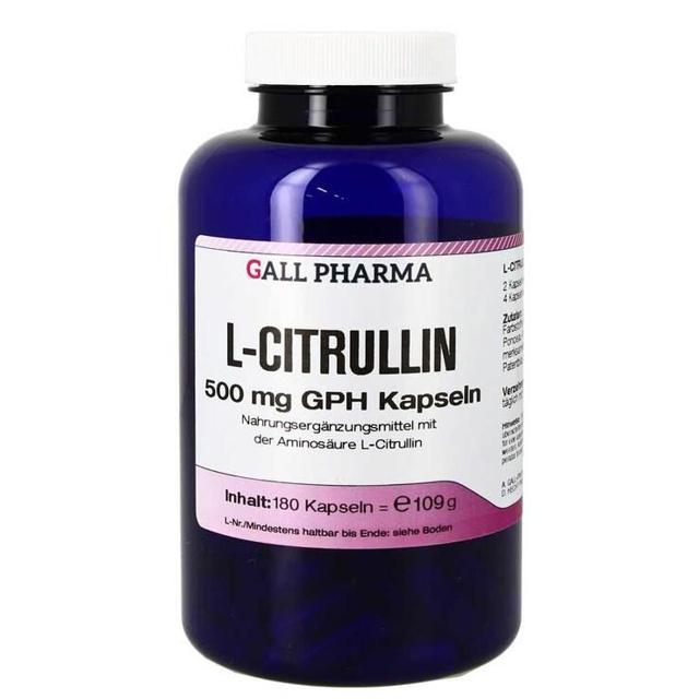 L-Citrullin 500 mg GPH Kapseln, 180 St Kapseln product image