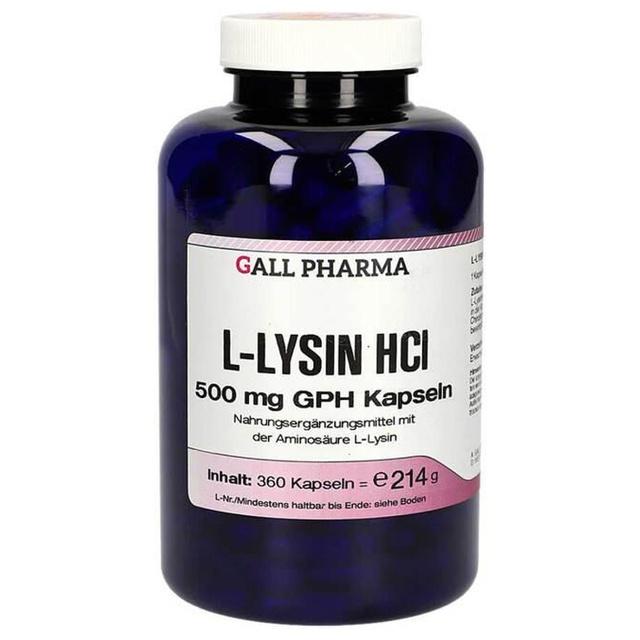 L-Lysin 500 mg GPH Kapseln, 360 St Kapseln product image