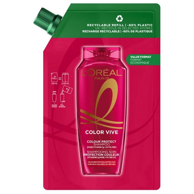 L'Oréal Paris Elvital Color Vive Shampoo Refill för färgat hår 500 ml product image