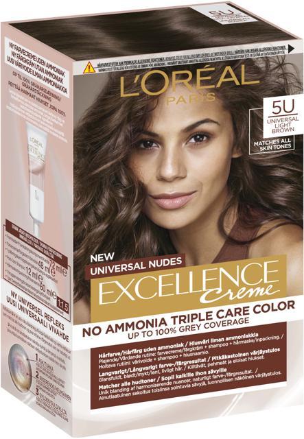 L'Oréal Paris Excellence Universal Nudes Light Brown 5U product image
