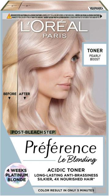 L'Oréal Paris Préférence Le Blonding Acidic Hair Toner 02 Pearly Boost product image