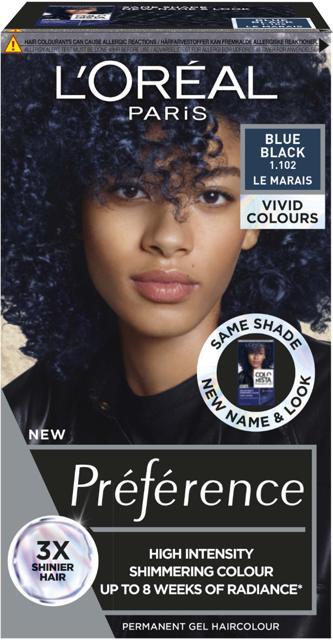 L'Oréal Paris Préférence Vivids Blue Black 1.102 product image