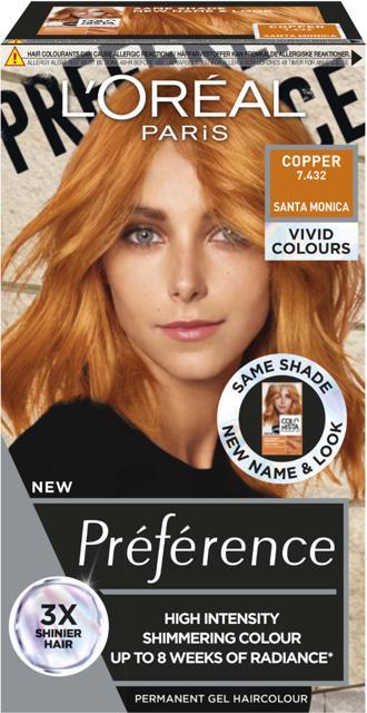 L'Oréal Paris Préférence Vivids Copper 7.432 product image