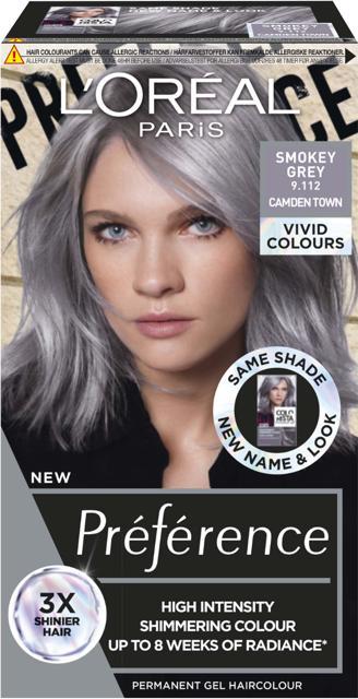 L'Oréal Paris Préférence Vivids Smokey Grey 9.112 product image