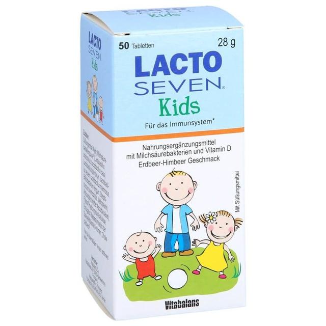 LACTO SEVEN Kids Erdbeer-Himbeer-Geschmack Tabl. product image