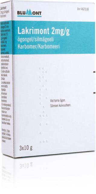 Lakrimont Ögongel 2 mg/g Karbomer 3 x 10 gram product image
