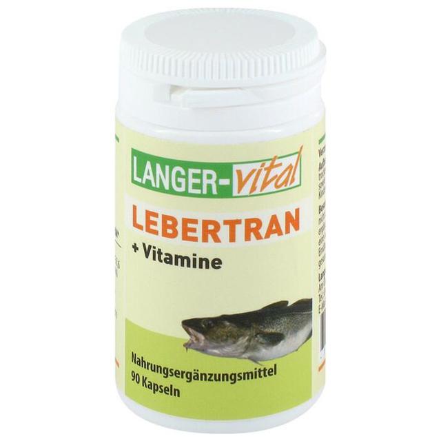 Lebertran + Vitamine A und D3 Kapseln, 90 St Kapseln product image