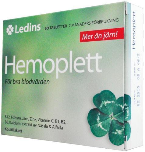 Ledins Hemoplett 60 tabletter product image