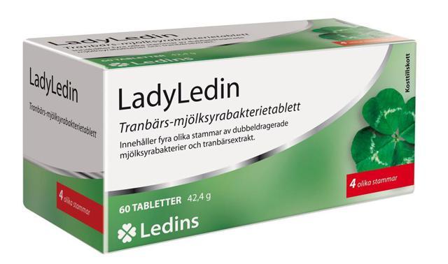LadyLedin Tranbärs-mjölksyrabakterietablett 60 st product image