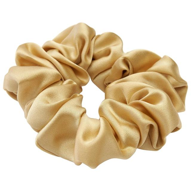Lenoites Mulberry Silk Scrunchie Gold product image