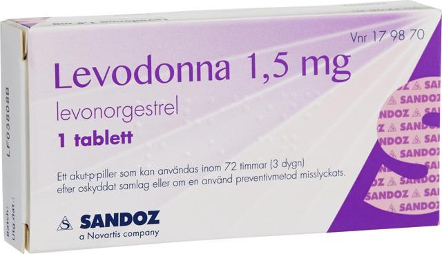 Levodonna tablett 1,5 mg 1 st product image