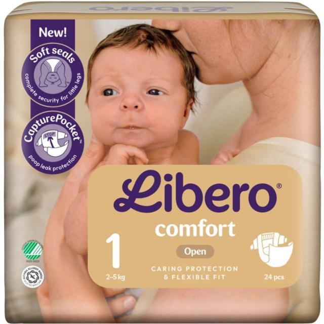 Libero Comfort 1 Öppen Blöja 2-5 kg 24 st product image