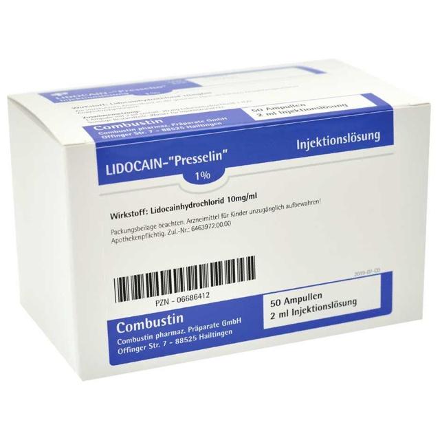 LIDOCAIN Presselin 1% Injektionslösung Ampullen product image