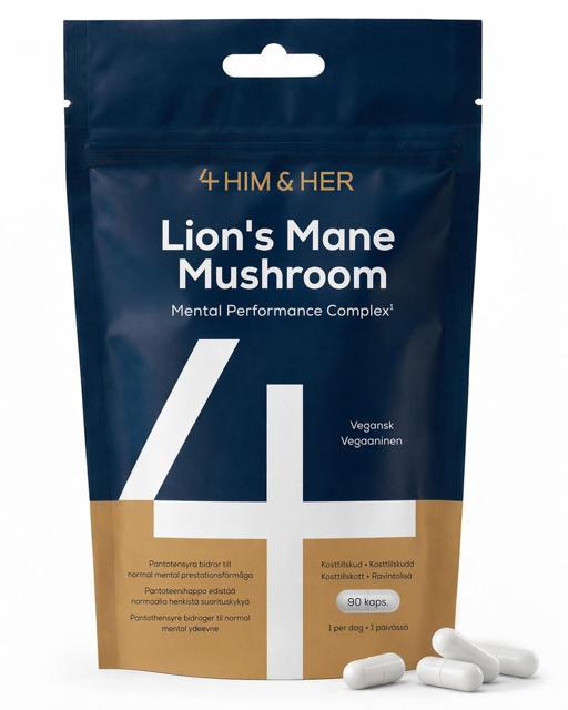 Lion's Mane 90 kapslar - svampextrakt & B-vitaminer product image