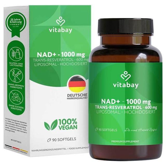 LIPOSOMALES NAD+ 1000mg+trans-Reveratrol 600mg WKA product image