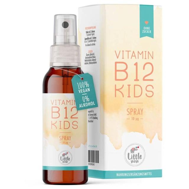 LITTLE Wow Vitamin B12 KIDS Mundspray Kinder vegan product image