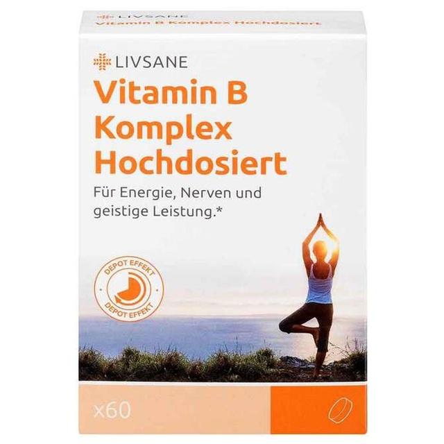 Livsane Vitamin B Komplex hochdosiert Retard-Tabletten, 60 St Retard-Tabletten product image