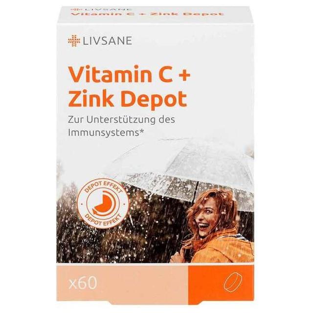 Livsane Vitamin C + Zink Depot Neu Retardtabletten, 60 St Retard-Tabletten product image