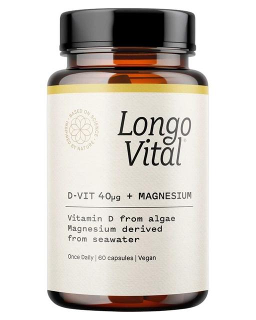 Longo Vital Daily Essentials D‑vitamin + Magnesium 60 stk. product image