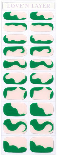 Love'n Layer Abstraction B Green Självhäftande nagellack product image