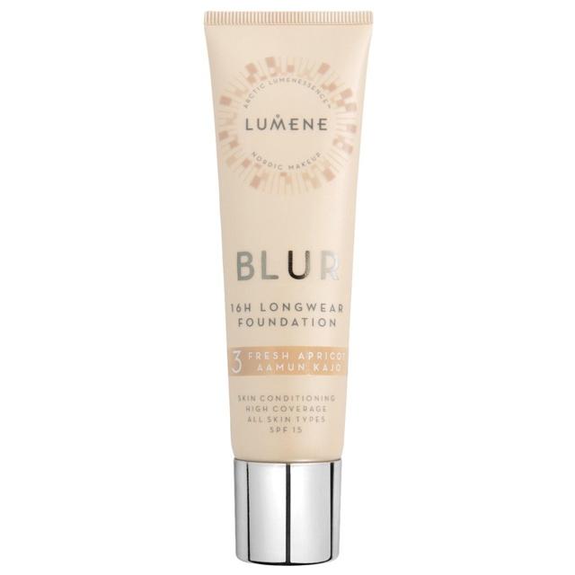 Lumene Blur 16h Longwear Foundation SPF15 3 Fresh Apricot product image