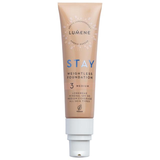 Lumene Stay Weightless Foundation SPF30 3 Medium 30 ml product image