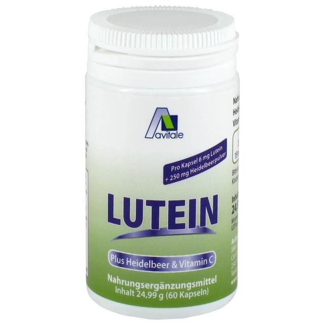 Lutein Kapseln 6 mg + Heidel, 60 St Kapseln product image