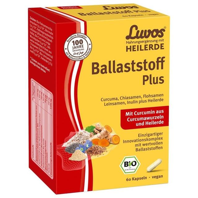 Luvos Heilerde Bio Ballaststoff Plus Kapseln, 60 St Kapseln product image