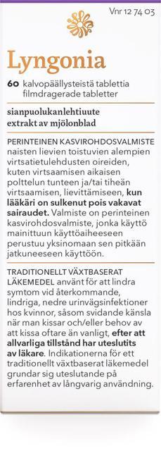 Lyngonia 60 tabletter product image