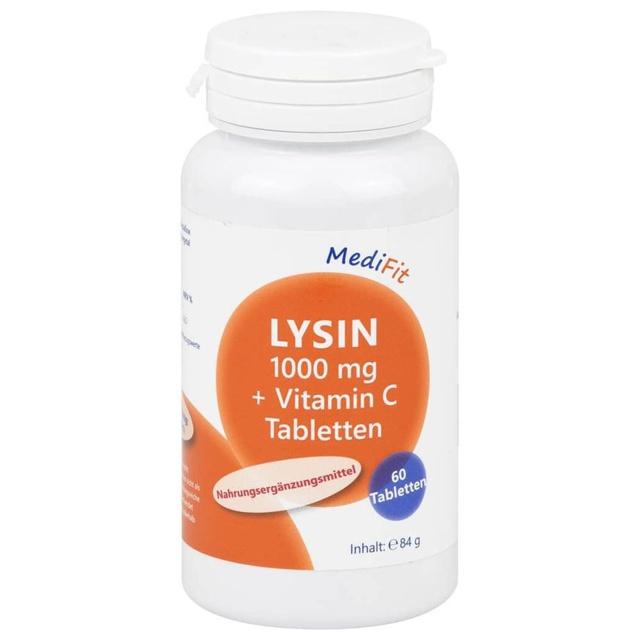 LYSIN 1.000 mg+Vitamin C Tabletten MediFit product image