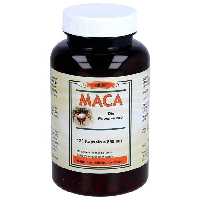 MACA KAPSELN 850 mg Macawurzelpulv.a.Ökoanbau product image