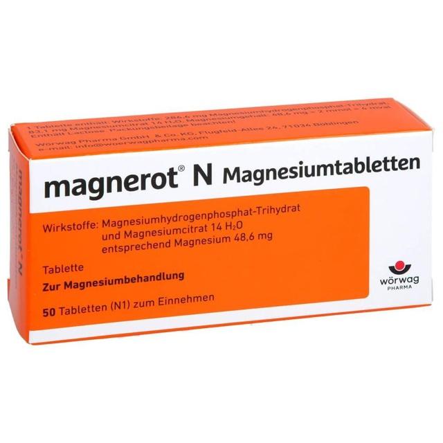 Magnerot N Magnesiumtabletten, 50 St Tabletten product image