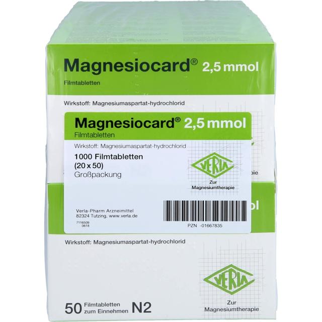 MAGNESIOCARD 2,5 mmol Filmtabletten product image