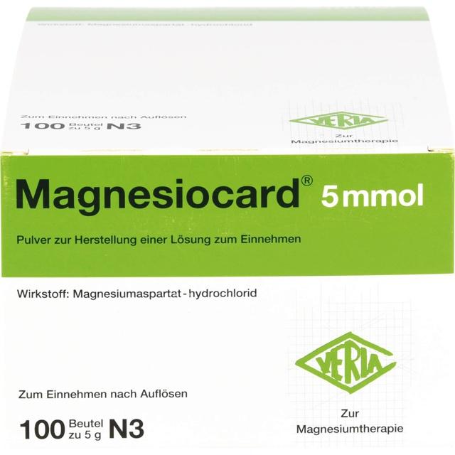 MAGNESIOCARD 5 mmol Plv.z.Her.e.Lsg.z.Einnehmen product image