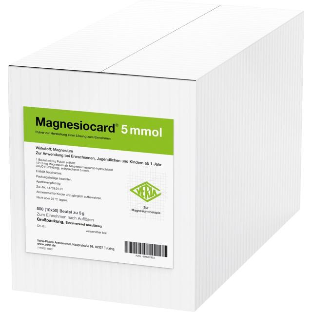 MAGNESIOCARD 5 mmol Plv.z.Her.e.Lsg.z.Einnehmen product image