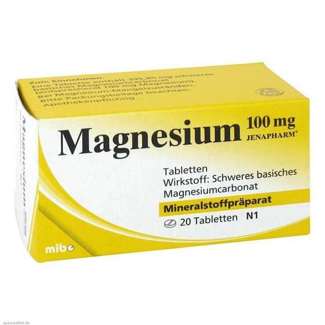 MAGNESIUM 100 mg Jenapharm Tabletten product image