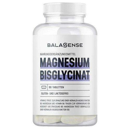 Magnesium Bisglycinat Komplex mit Vitamin D und B6 Balasense, 90 St Tabletten product image