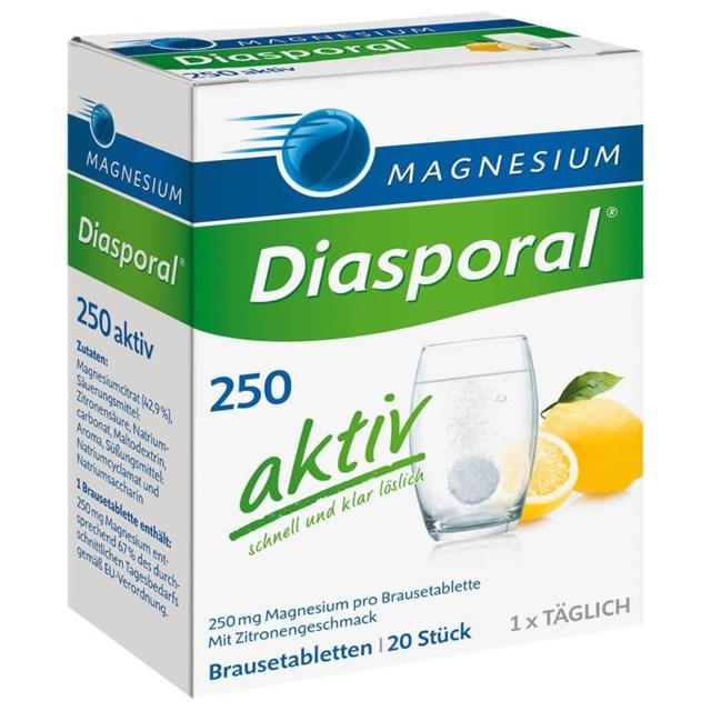 MAGNESIUM DIASPORAL 250 aktiv Brausetabletten product image