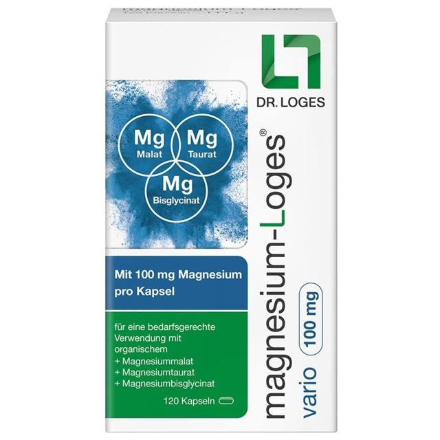 magnesium-Loges vario 100mg 120 St Kapseln product image