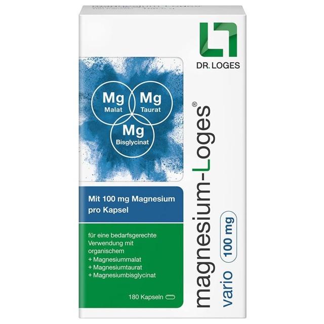 magnesium-Loges vario 100mg 180 St Kapseln product image