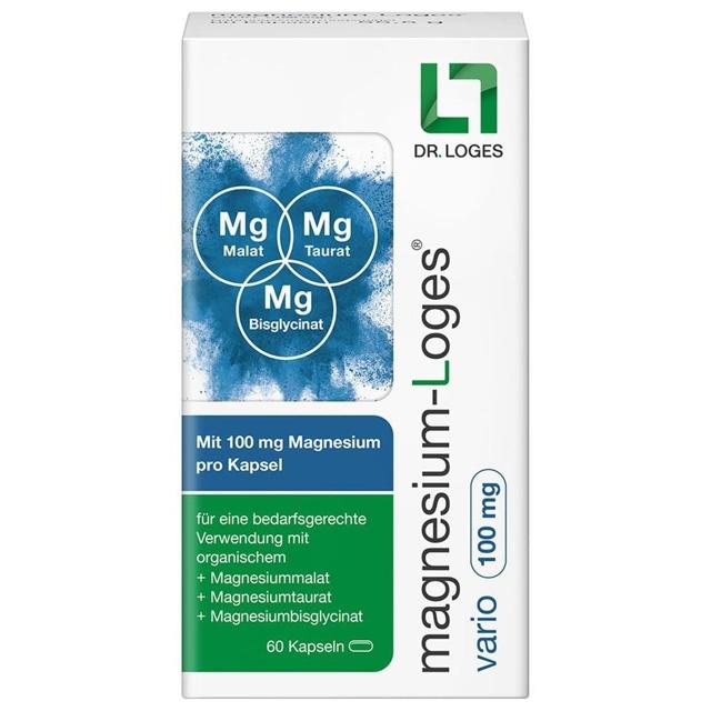 magnesium-Loges vario 100mg 60 St Kapseln product image